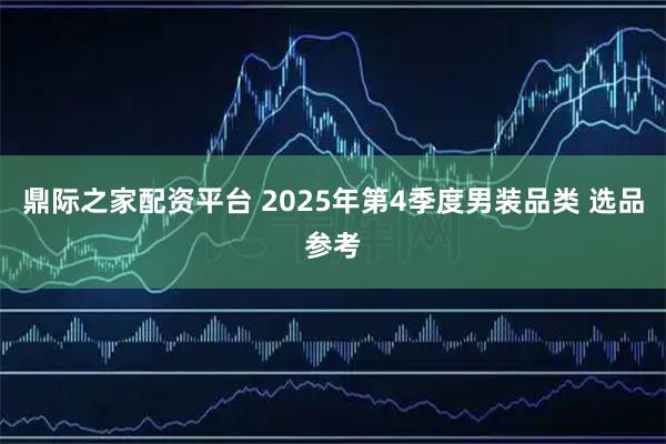 鼎际之家配资平台 2025年第4季度男装品类 选品参考